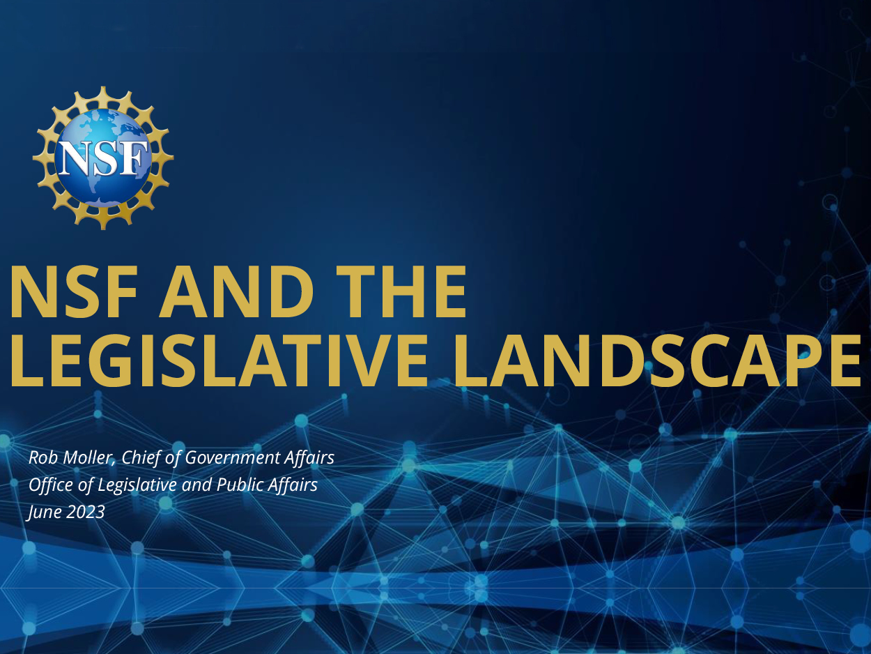 Connecting and Collaborating with the NSF Office of Legislative and ...