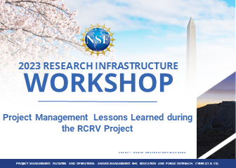 Project Management Lessons Learned during the RCRV Project​