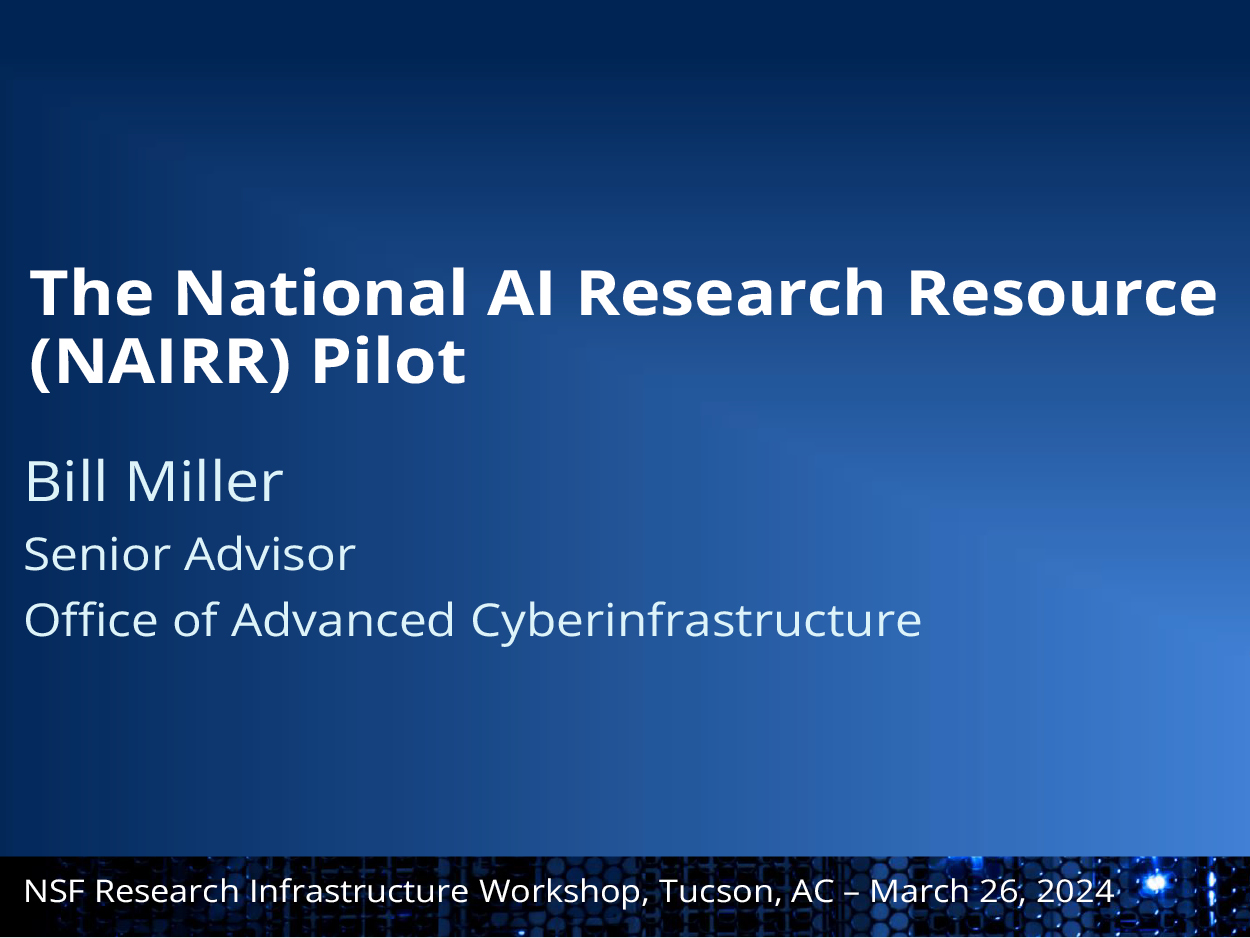 national artificial intelligence research resource (nairr) task force